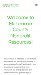 Mobile Screenshot of mclennannonprofits.org