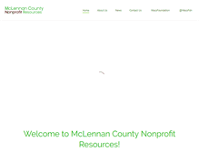 Tablet Screenshot of mclennannonprofits.org